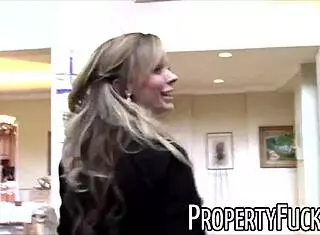 Hey, this pervert with a camera fucks a hot real estate agent in doggystyle pov