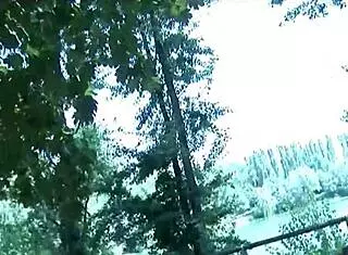 Shaved Brunette Slut Gropes Herself Masturbating In Park