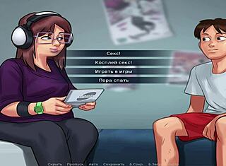 Summertimesaga - Intieme Momenten Met Dikke Meid Met Hoofdtelefoon E4 95