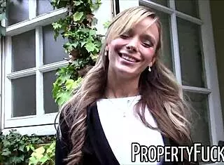Hey, this pervert with a camera fucks a hot real estate agent in doggystyle pov