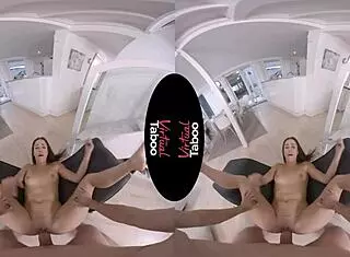 Virtual taboo with big tits and his dick