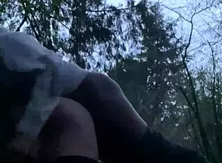 Hiking Trail Sex At Night Inside The Woods