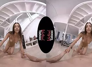 Virtual taboo with big tits and his dick