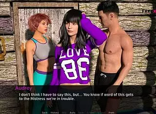 Audrey Fists Cora's Vagina In Dusklight Manor Lesbian Scene