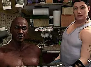 In hentai anime, brunette milf teaches acting in hot shower scene