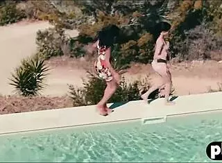 Tight girlfriend fucked in front of voyeur girl