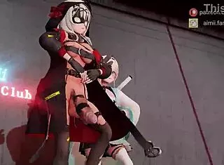 Check out SKMT conqueror dancing with her monster futa cock.