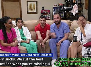 Læge Canada vender bordene på Channy Crossfire under vild lægeundersøgelse.