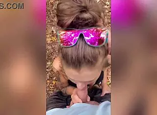 Outdoor Blowjob in Forest
