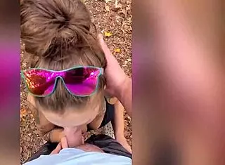 Outdoor Blowjob in Forest