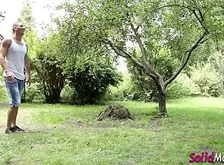 European Gay Muscular Stud Sucking Cock with Intense Masturbation