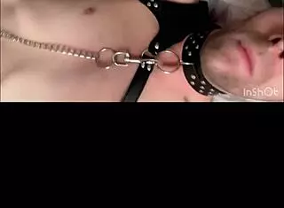 Horny gay fag slave undergoes intense training with bold actions