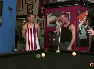 dallas reeves rod lee and hunter cole in pool table orgy