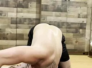 I am stretching my muscular bodybuilder form