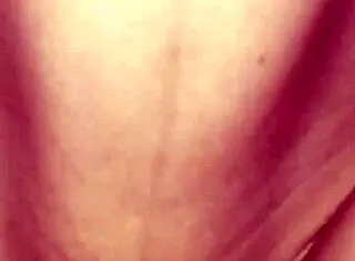 The hairless juicy small tender pussy receives a creampie from the slut