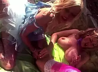 three blonde fairies say, 'bang us with that big dick?'