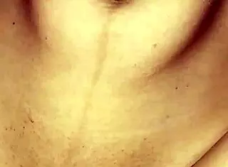 The hairless juicy small tender pussy receives a creampie from the slut