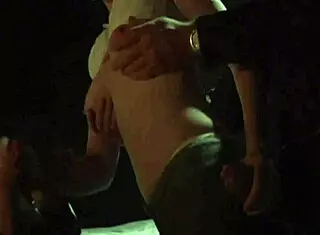 innocent blonde honey double penetrated by masked hunks