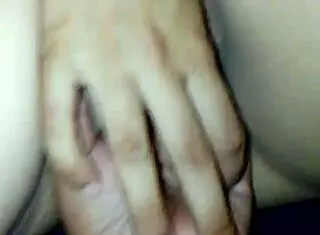 She pleasures her vagina alone