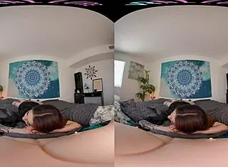 Vr Allure: Latina Brunette Masturbates With Toys In Voyeur Scene.