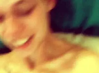 She makes him cum all over her face with toys and handjob.