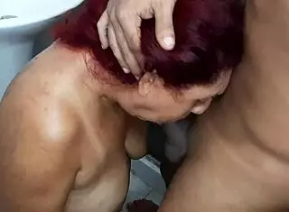 My stepmother performs fantastic sucking and deepthroat on my cock to begin the day