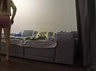 Emotional Cheating Affair on Couch While Husband Works