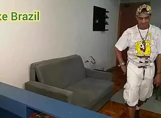 Myke Brazil gives Debora Fire monster cock in missionary and oral farewell.