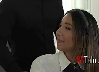 Are you yummy, Kimora Quin, getting spanked in uniform?