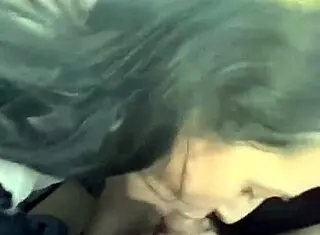 Looking at perfect ass, she squeezes cock for cumshot.