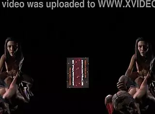 Vreal 18K Lesbian Strapon Fuck in Doggy Style with Hair Pulling