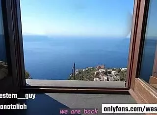 mia nataliah has hot sex time in sea holiday with west and mia