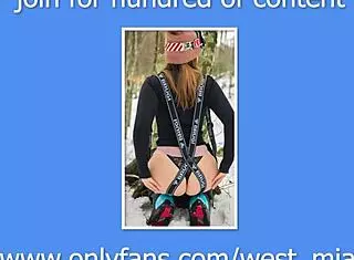 mia nataliah has hot sex time in sea holiday with west and mia