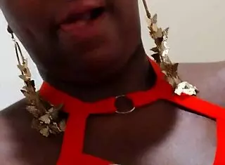 ebony milf pleasures shaved pussy with dildo solo