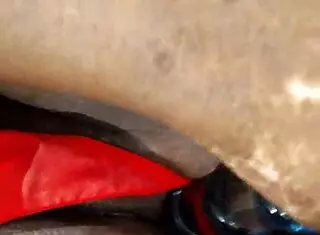 ebony milf pleasures shaved pussy with dildo solo