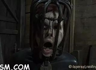 Extreme Bondage Domination With Rough Blowjob