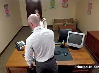 head teacher fucks housewifes big titties in office