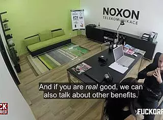 Barbora Fucks Hard To Prove She's Worth Hiring