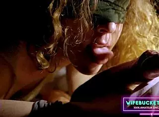 My Hot Girlfriend Licks Huge Dick Blindfolded Until Cum