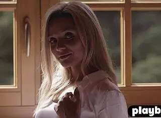 petite blonde milf zhenya belaya poses in hot clothes and reveals her perfect body