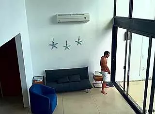 Thick blonde bodybuilder sucks monster cock and titty fucks it with her big tits.