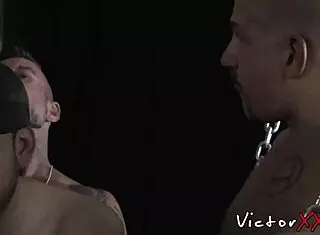 hung gay studs fuck bareback in leather orgy!