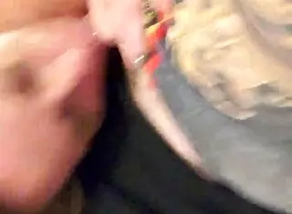 Horny wife gives morning blow job and sucking