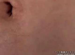 japanese navel fetish video featuring asian bellybutton focus.