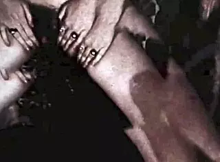 Intense Vintage Lesbian 4Some with Blowjobs