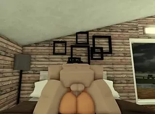 Fucking Girlfriend in Various Poses on Roblox