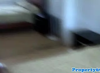 POV upskirt closeup of classy realtor