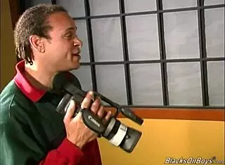 watch this gay interracial threesome bang?