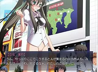 Exposing wild hentai gangbang in outdoor game