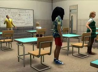 Teacher Fucks Blonde Teen Student in Classroom